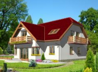 FRODO wersja A dach 4-spadowy bez garażu