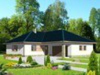 GIENIA wersja D z garażem pojedynczym strop Teriva