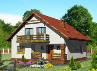 LEOKADIA wersja B z pojedynczym garażem