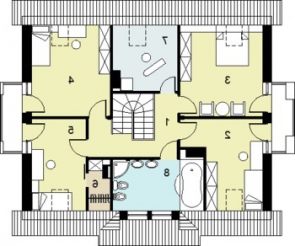 SŁONECZNIK wersja B z podwójnym garażem