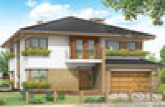 AZALIA 2 wersja C z pojedynczym garażem paliwo stałe