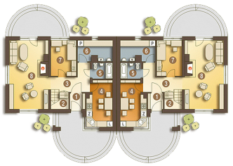 Dom w czerwonokrzewach