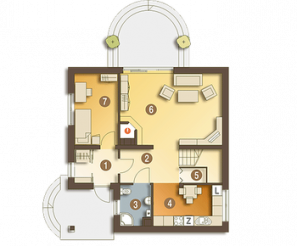 Dom w rododendronach 11 (P)