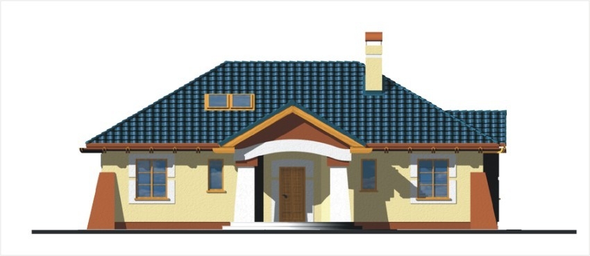 FRODO wersja A dach 4-spadowy bez garażu