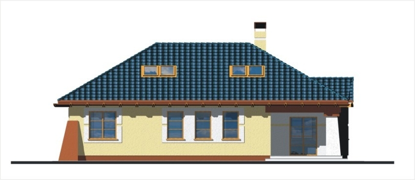 FRODO wersja C dach 2-spadowy bez garażu