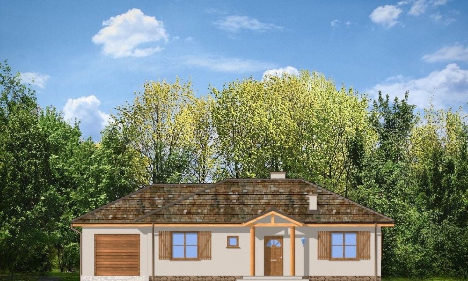 Jak marzenie z garażem - elewacja